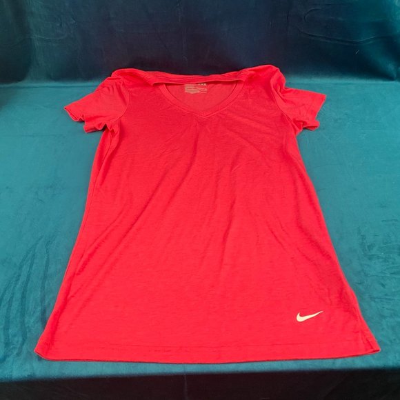 Nike Tops - Nike Dri Fit V Neck T-shirt Loose Fit Pink Tee